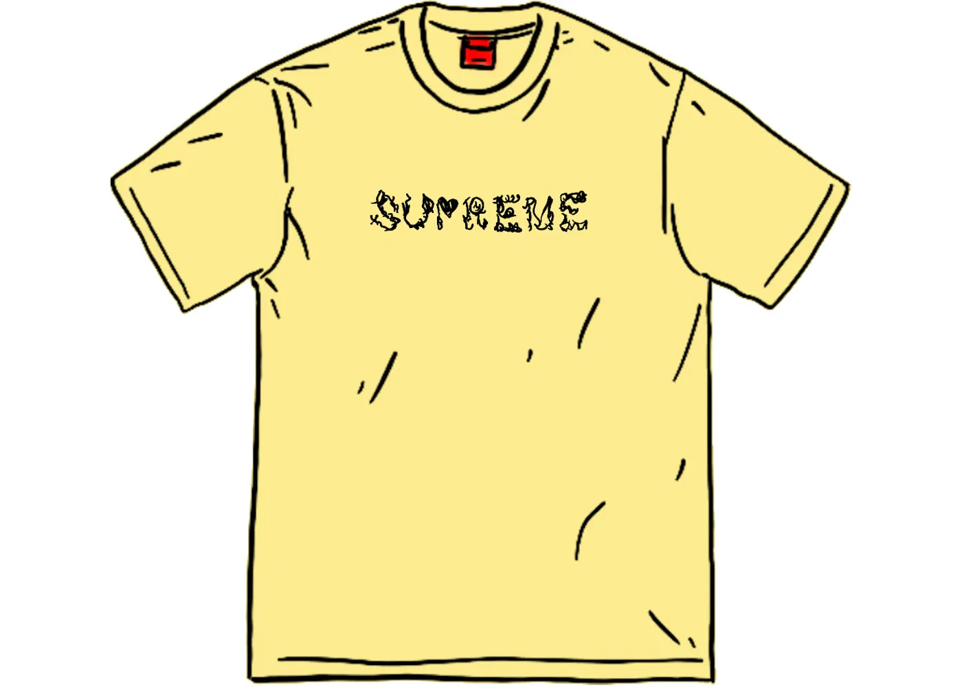 Мужская футболка с принтом Morph Tee Supreme, Pale Yellow