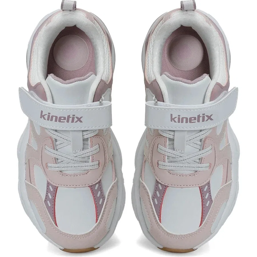 Детские спортивные кроссовки с закрытым носком Kinetix Interest Pu J F, Белый/Светло-розовый — фото 4