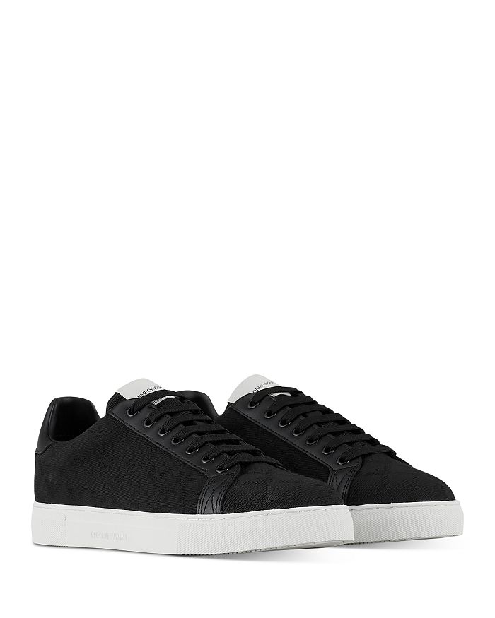 

Мужские кроссовки Eagle Logo Low Top Emporio Armani, черный