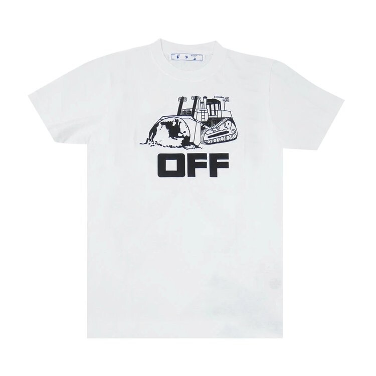 

Футболка Off-White World Caterpillar Short-Sleeve Slim Tee 'White/Black', белый