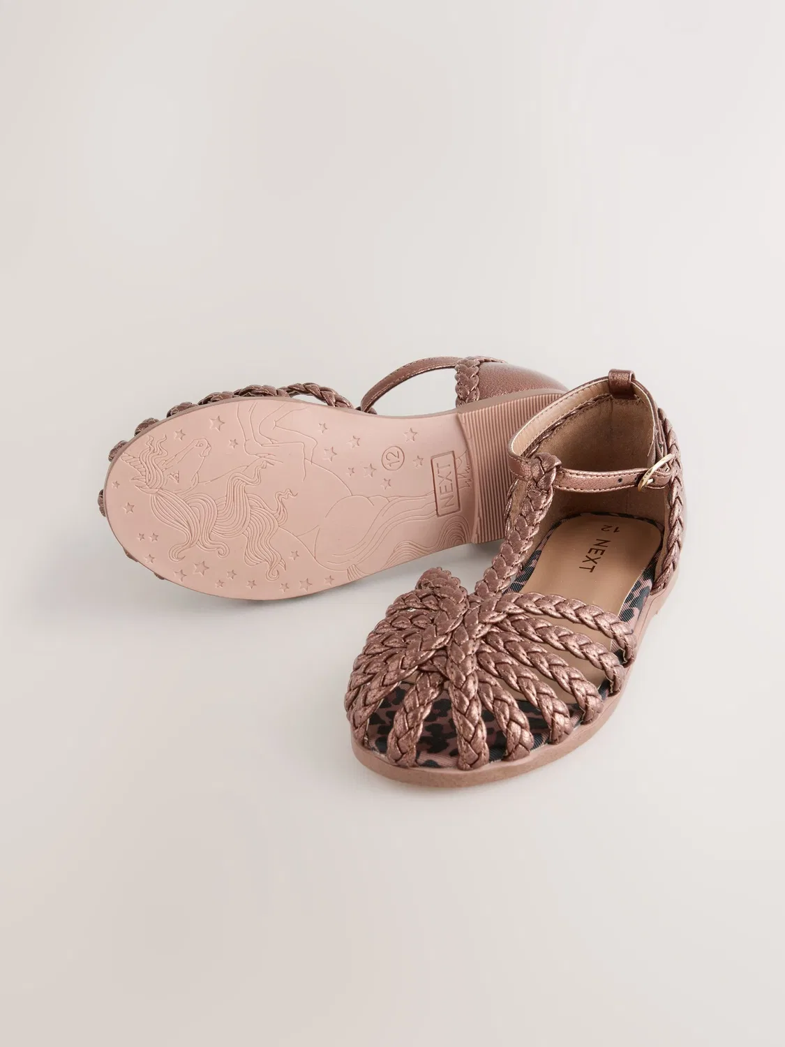 Босоножки плетеные Fisherman Next, бронзовый металлик — фото 3