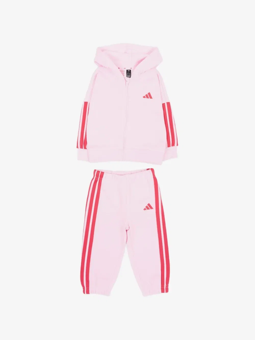Спортивный костюм с капюшоном с логотипом adidas Kids, розовый