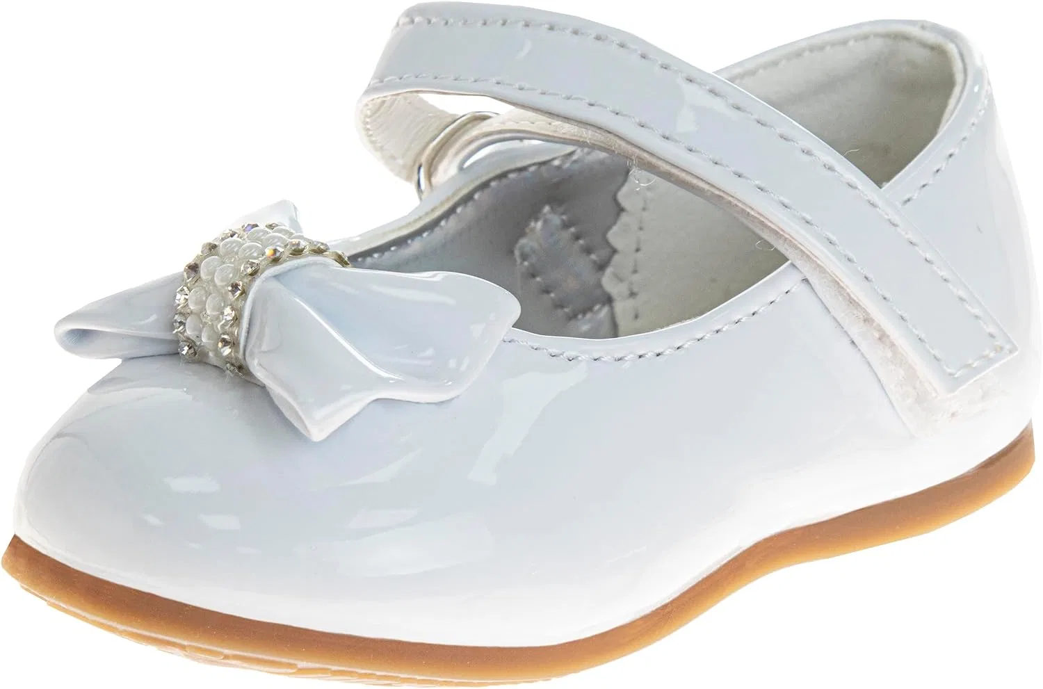 Детские туфли Мэри Джейн с бантом Mary Jane Josmo, White Bow