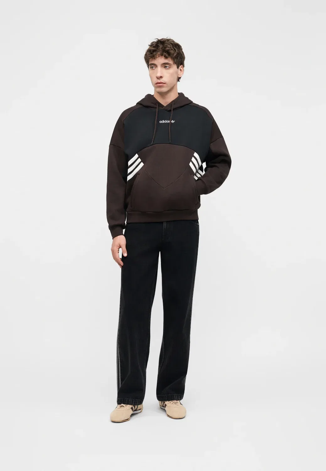 Мюнхен - худи Adidas Originals, Aurora Coffee/Utility Black — фото 2
