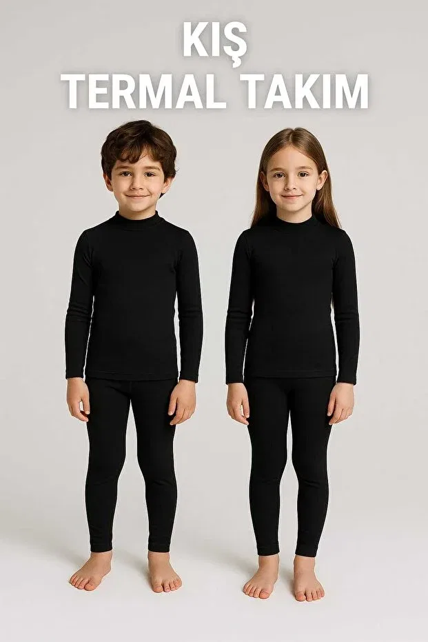 Детские термолеггинсы для мальчиков Seburam Collection, Black — фото 3