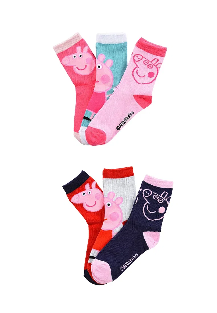 Набор из 6 носков Peppa Wutz Peppa Pig, Mehrfarbig