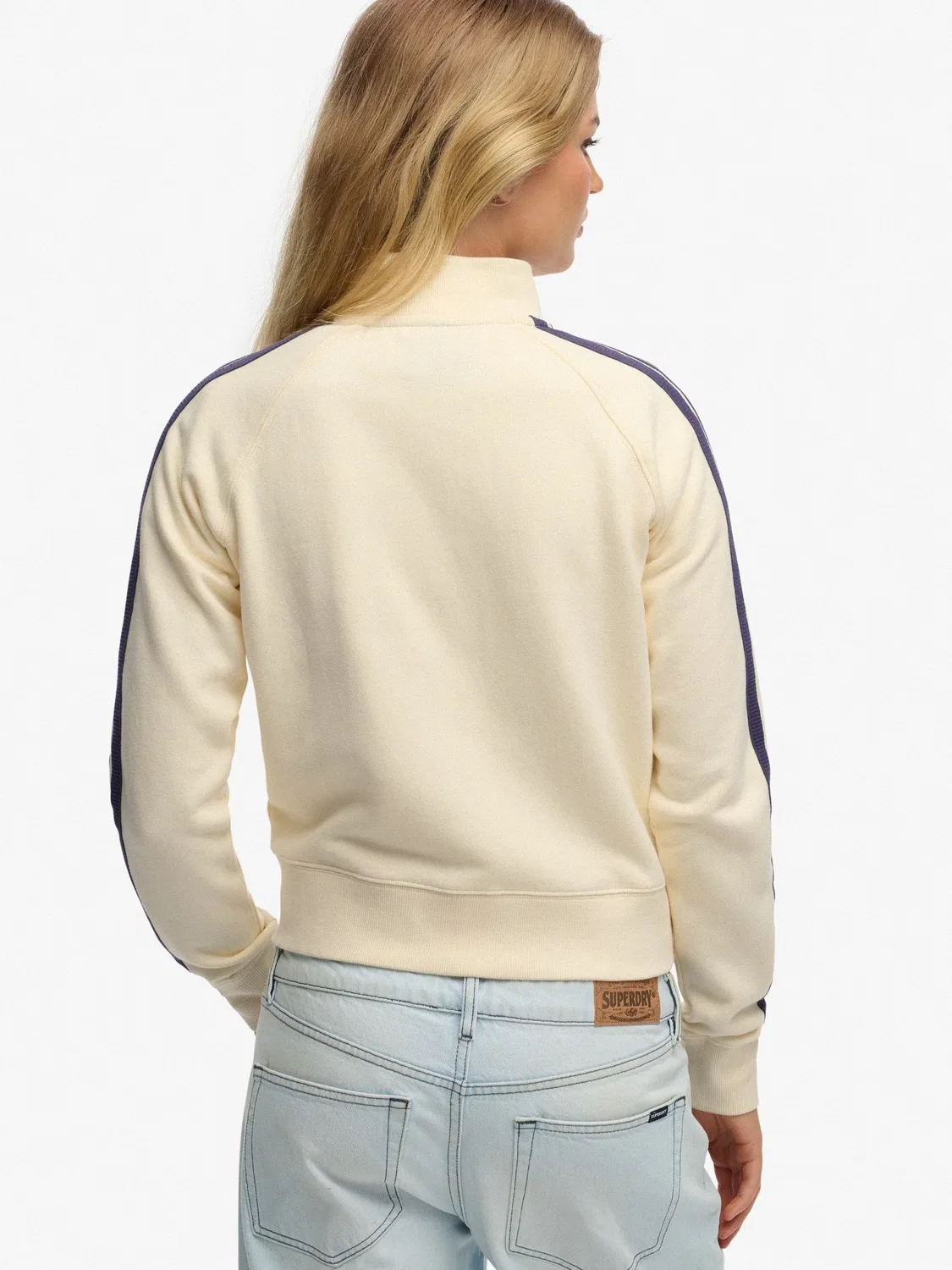 Толстовка на молнии Superdry Essential Logo, белый — фото 3