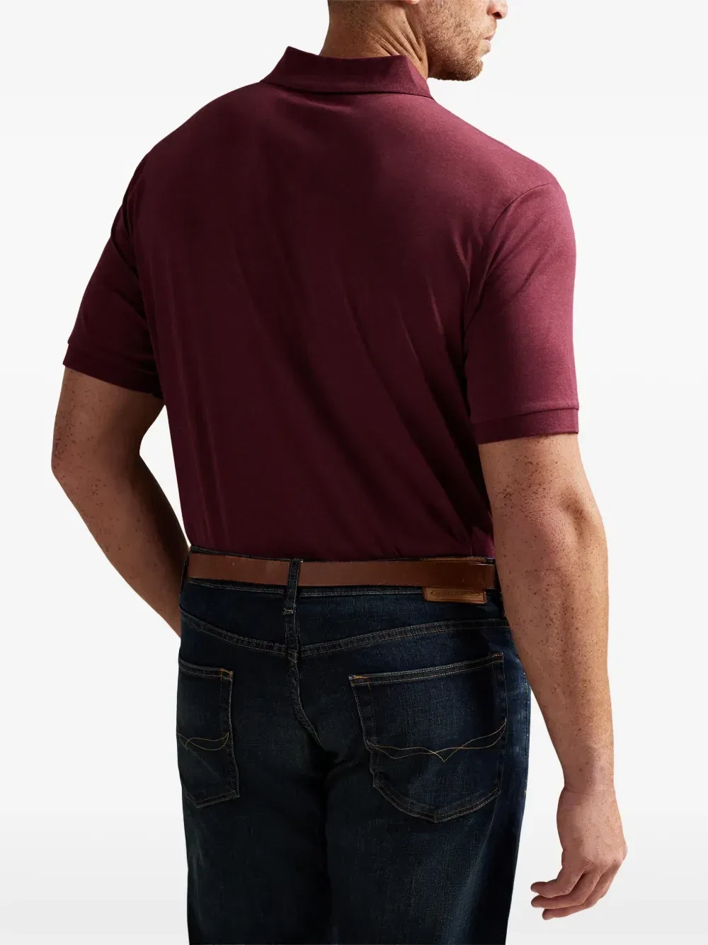 Рубашка поло с вышивкой Polo Ralph Lauren, красный — фото 3