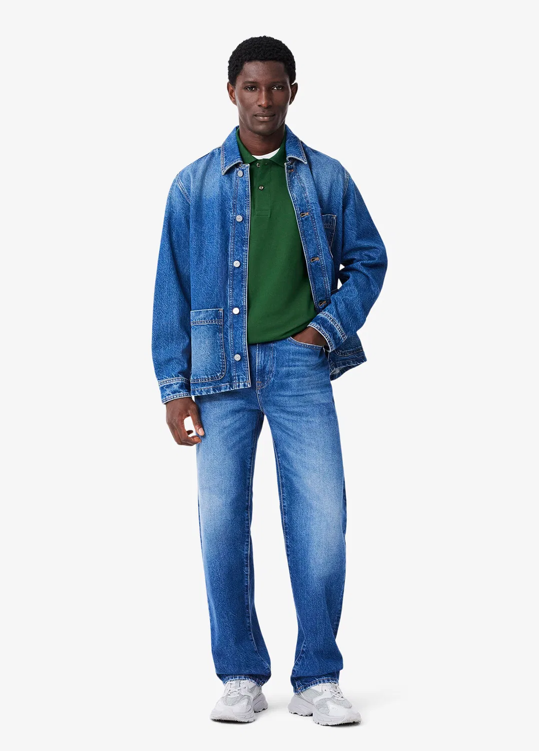 Поло Lacoste L.12.12 Classic Fit, хлопок, зеленый — фото 4