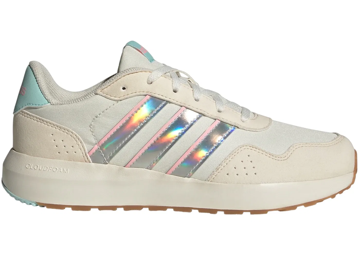 Детские кроссовки lifestyle Adidas Run 60s, Off White/Off White/Semi Flash Aqua