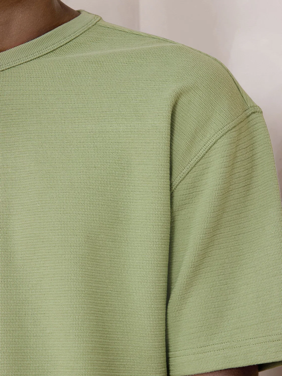 Футболка Relaxed Fit Textured Next, зеленый — фото 4