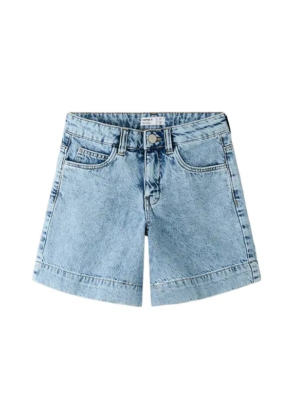Шорты джинсовые Name It, Light Blue Bleached Denim, светло-голубой — фото 3