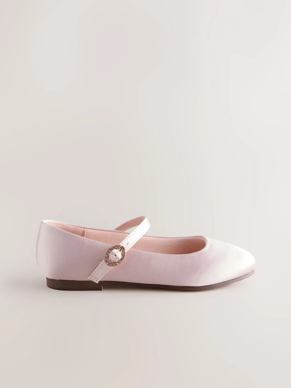 Туфли Мэри Джейн, Pink Satin Stain Resistant Next, розовый — фото 2