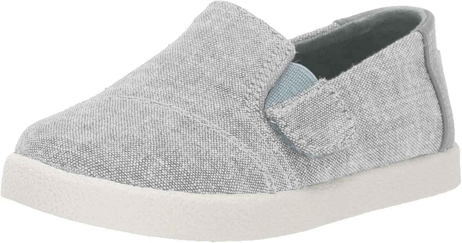 Детские балетки для девочек Avalon TOMS, Drizzle Grey Micro Crosshatch