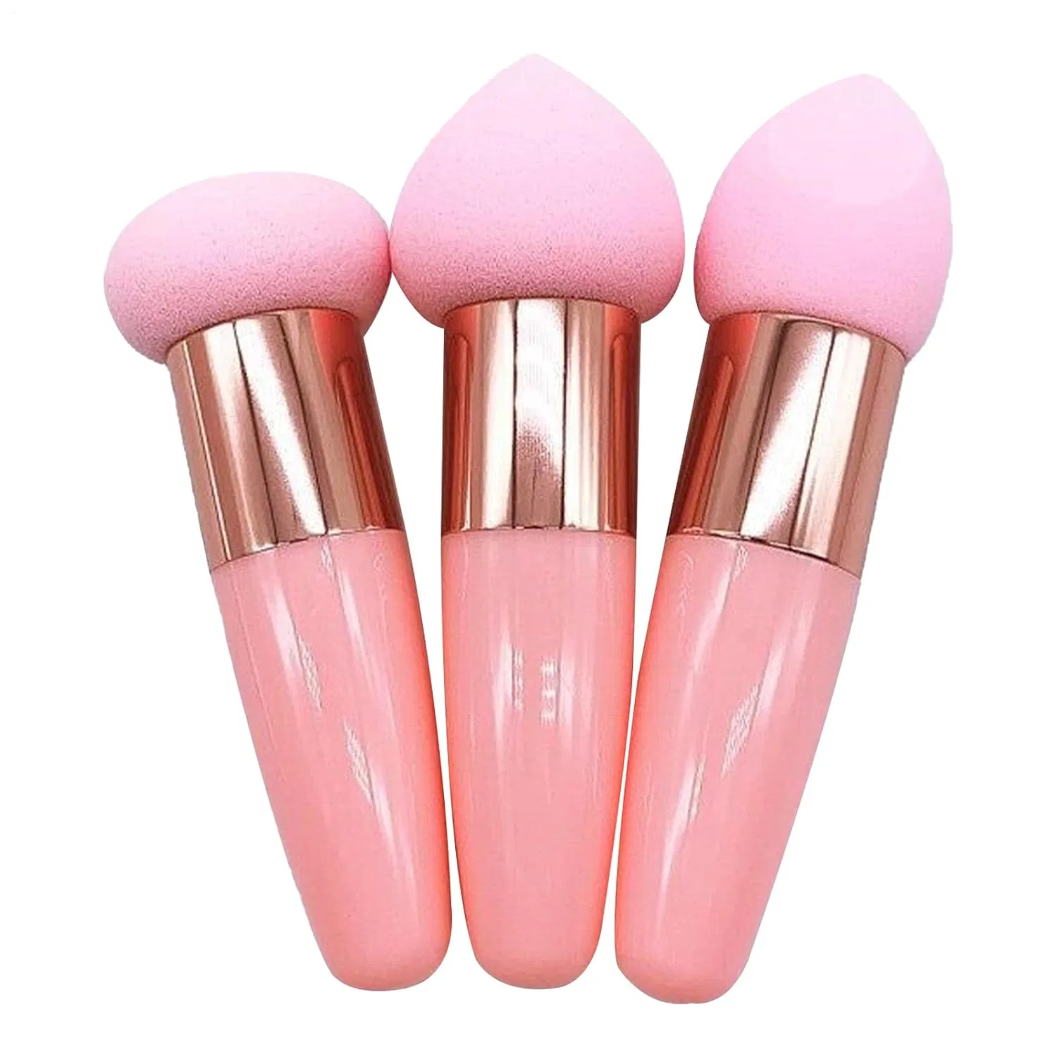 Спонж для макияжа, набор из 3 штук, Generic, Pink