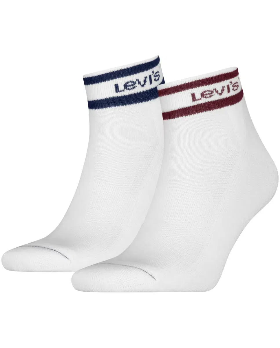 Мужские носки, комплект из 2 шт., Cortos , Levi's, белый — фото 2