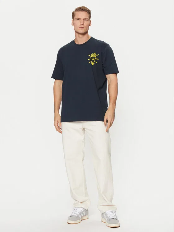Футболка loose fit Street B Adidas, темно-синий — фото 2