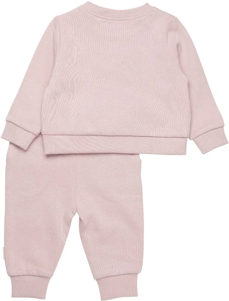 Комплект спортивный детский с принтом Sweat Set Minymo, розовый — фото 2