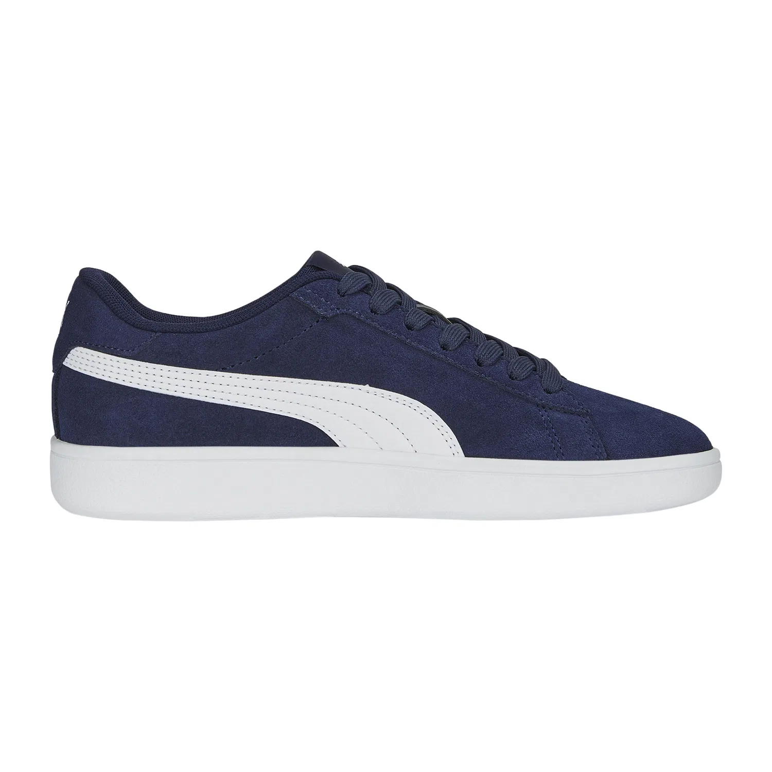 Детские кроссовки с кожаным верхом Smash 3.0 SD Jr Puma, Blau Weiss Blau — фото 2