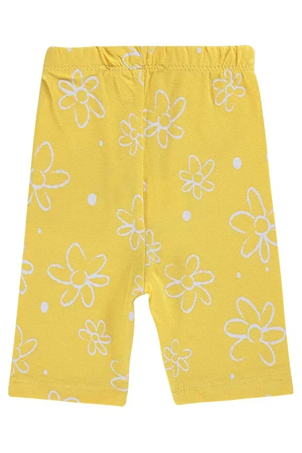 Детские леггинсы для девочек с принтом Capri Floral print Civil Baby, Yellow — фото 2