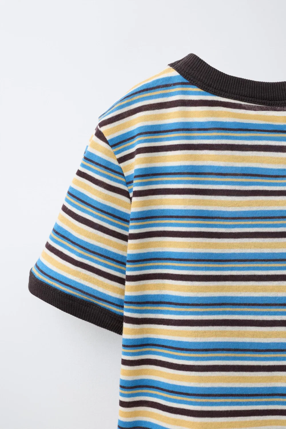 Полосатая футболка ZARA, Multicoloured — фото 4