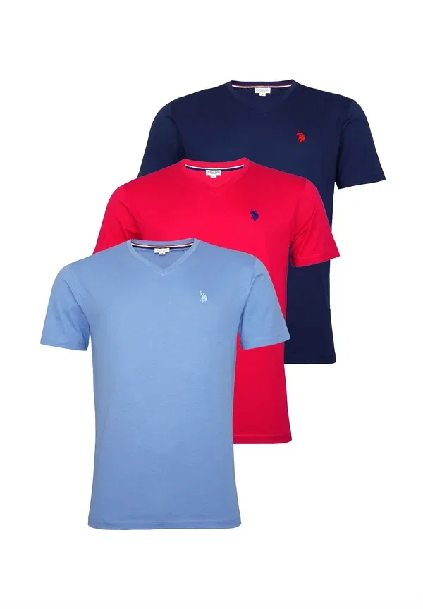 Футболка хлопковая Basic T-shirt U.S. Polo Assn., многоцветный, мультиколор — фото 4
