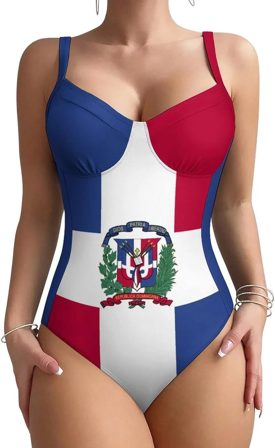 Женский купальник слитный с флагом Джорджии One-Piece, Style-12