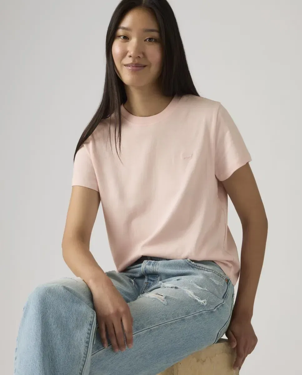 Женская футболка с коротким рукавом Levi's, Розовый Светлый — фото 3
