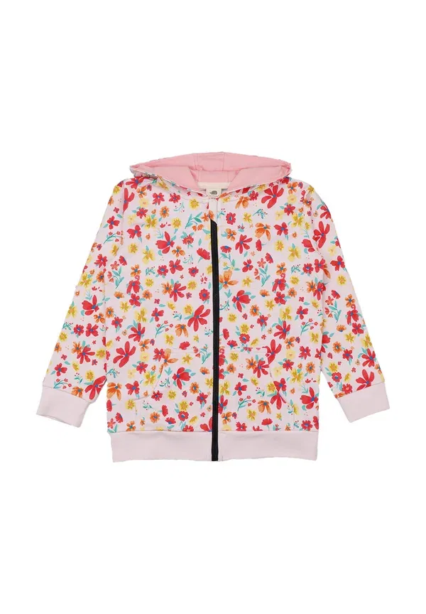 Худи с капюшоном с цветочным принтом Flower garden от Walkiddy, Pink, розовый — фото 3