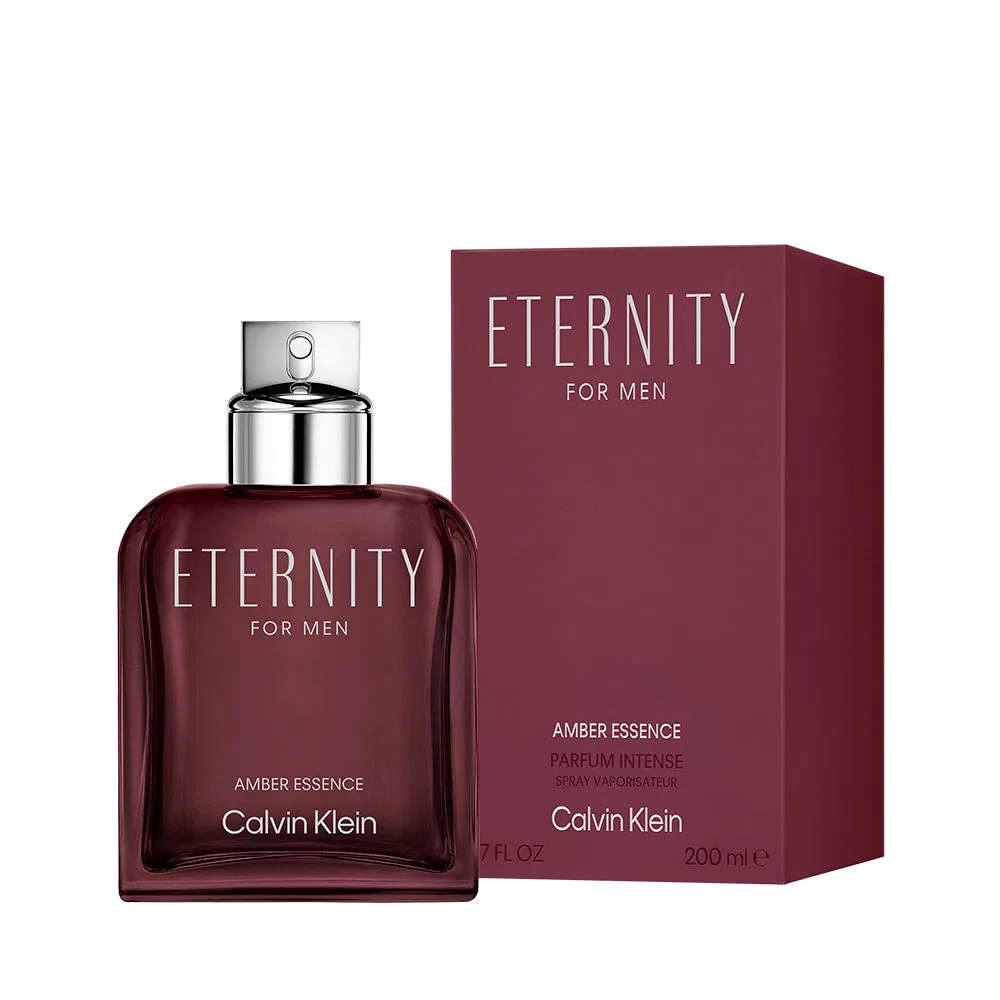 Мужская парфюмерная вода 200 мл с янтарным ароматом Eternity For Men Amber Essence Calvin Klein — фото 2