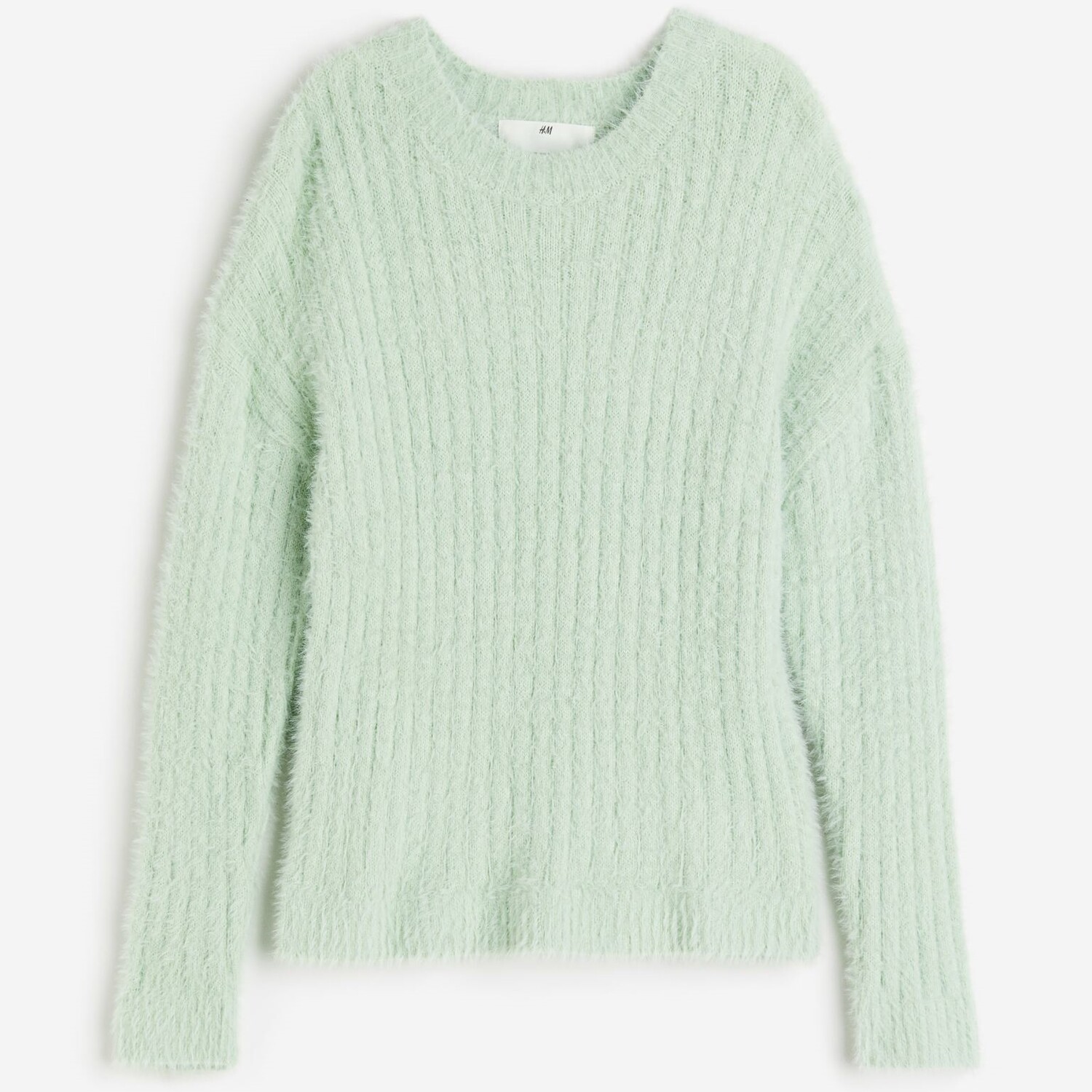 

Джемпер H&M Fluffy, светло-зеленый