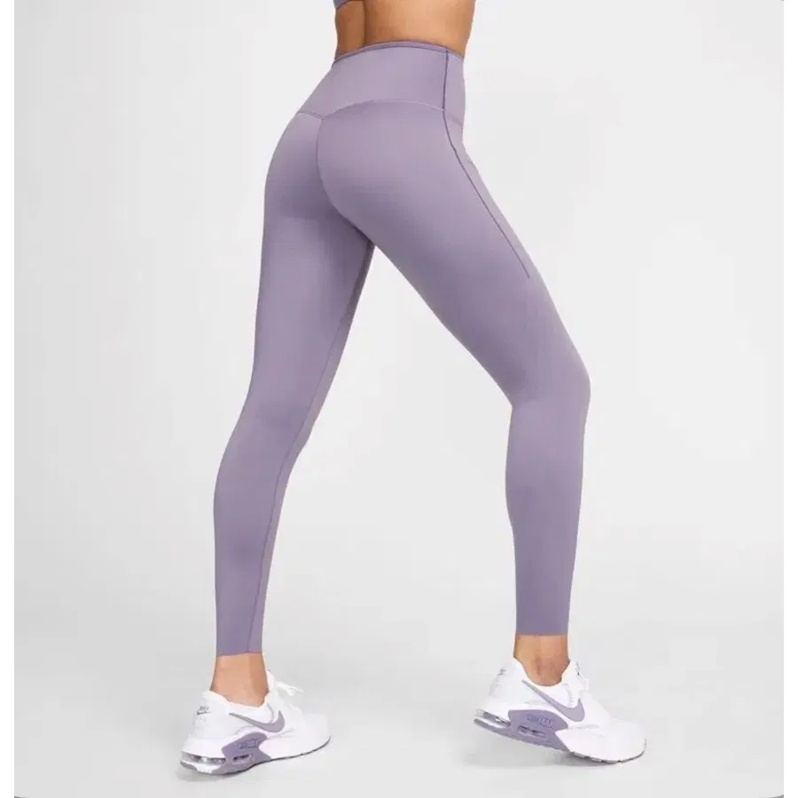 Спортивные леггинсы с высокой посадкой 7/8 Dri-Fit Go Firm-Support Nike, Фиолетовый — фото 3