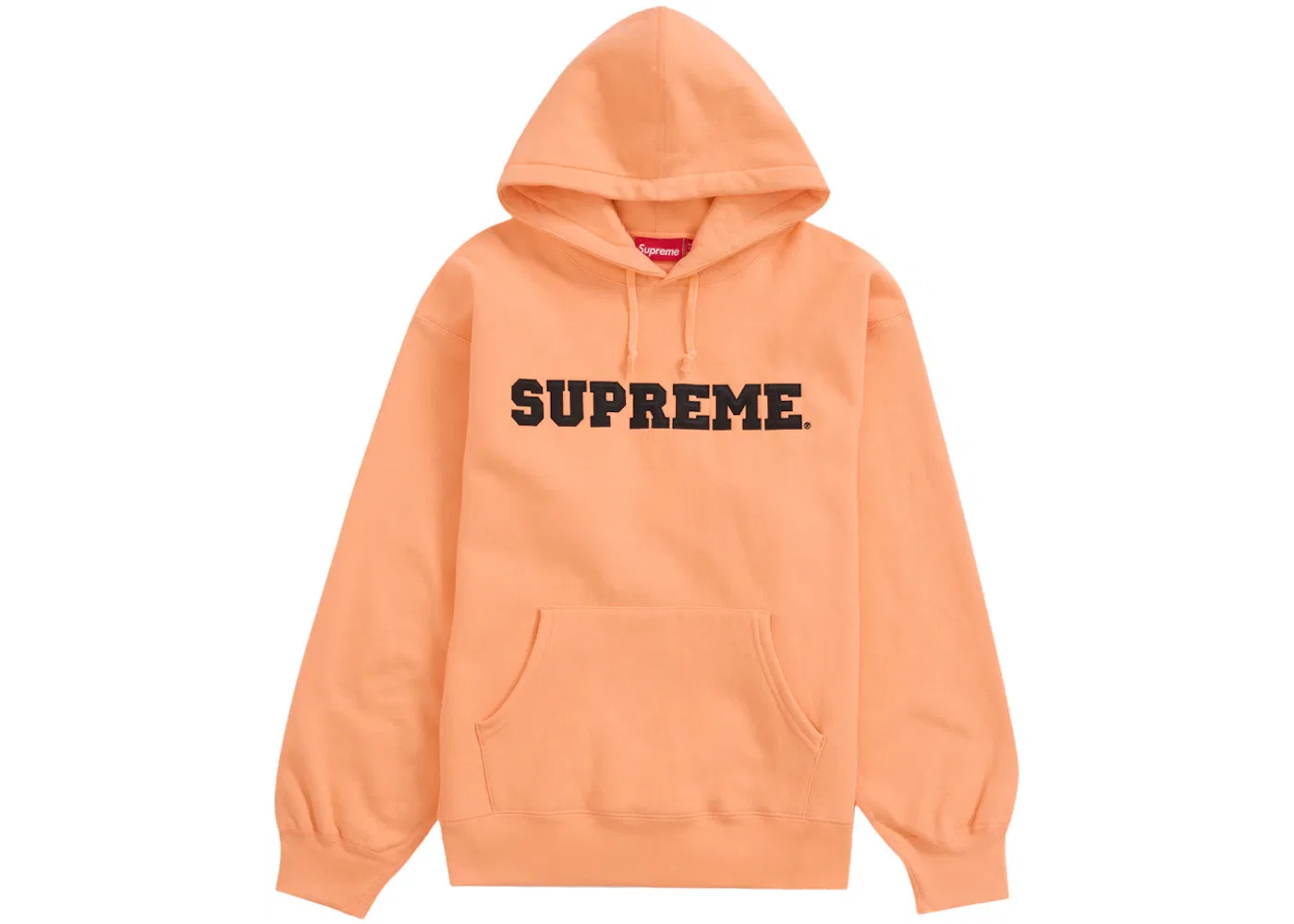 Мужская худи Supreme Collegiate Hooded Sweatshirt, Peach