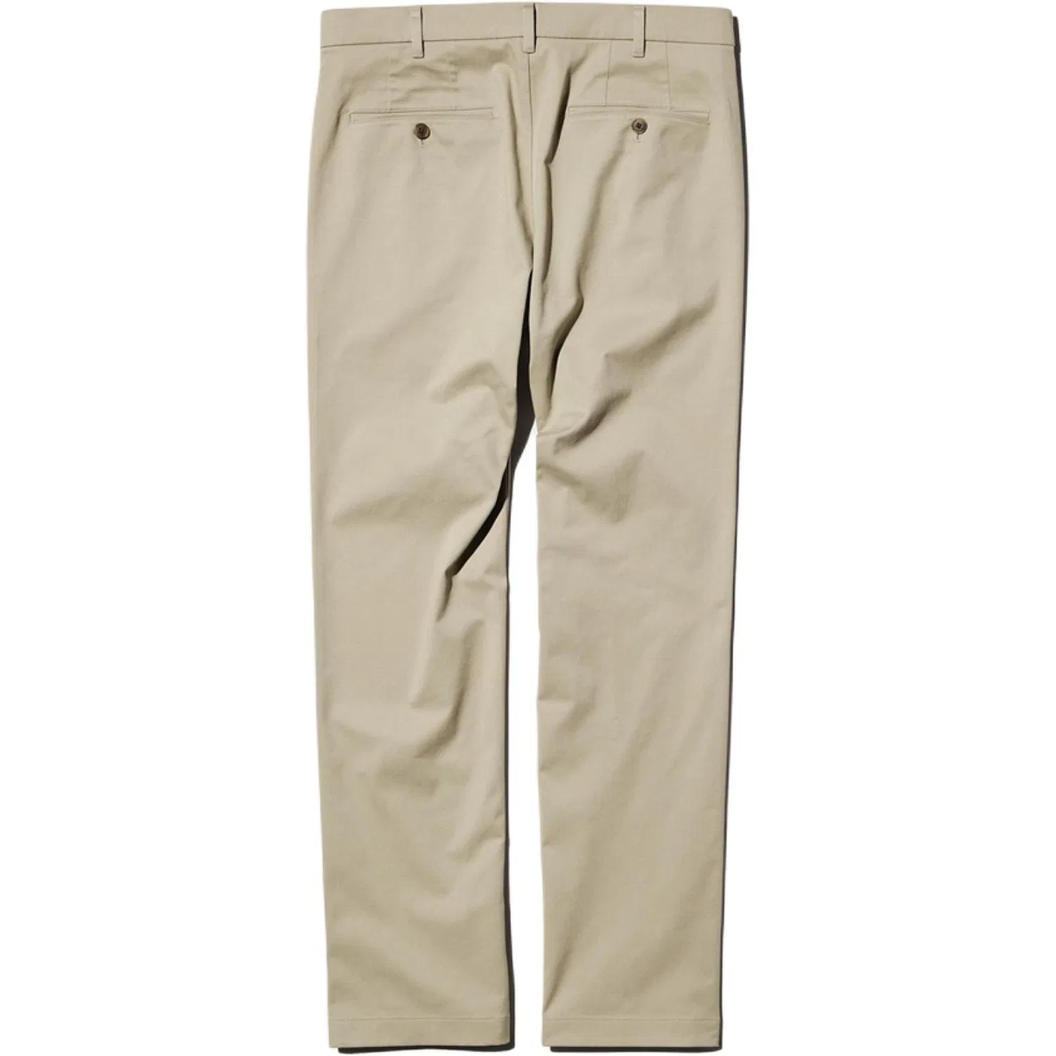 Повседневные брюки, Свободный крой, UNIQLO, Dark Beige — фото 3
