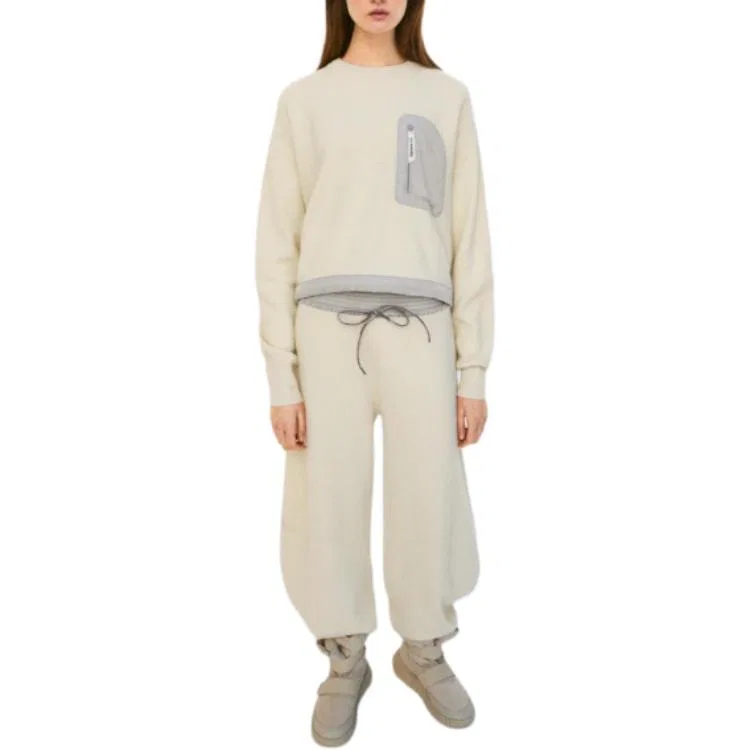 Женская толстовка с длинным рукавом x And Wander SS25, ZARA, White — фото 4