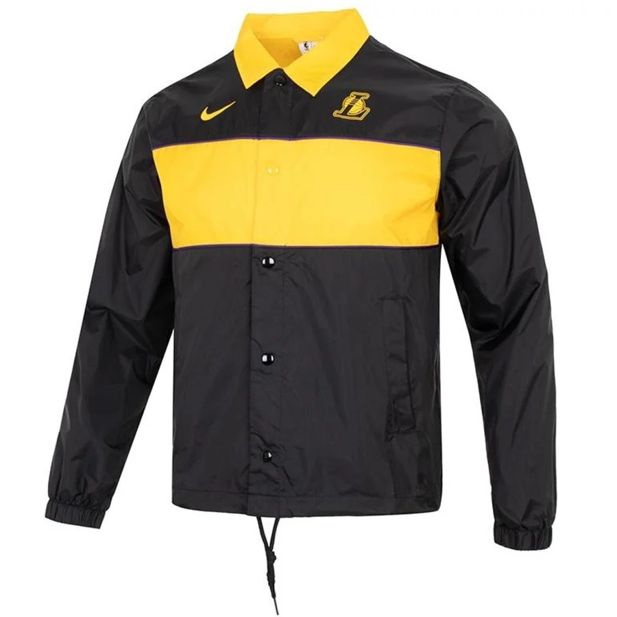 

Куртка Nike NBA Lakers Coach, черный/желтый