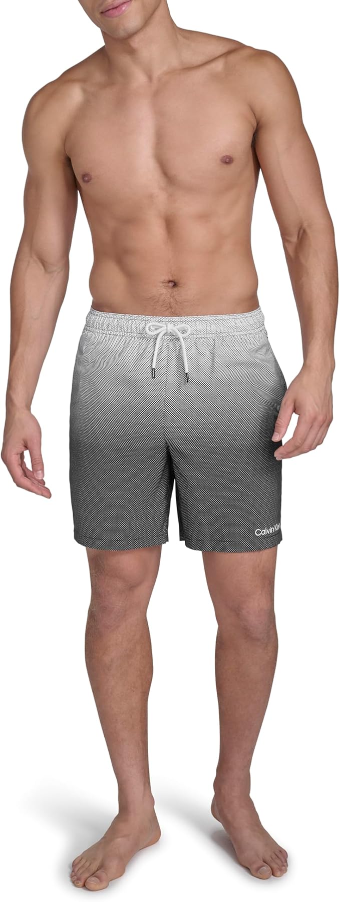 Плавательные шорты Calvin Klein Volley Quick Dry Lightweight, черно-серый — фото 2