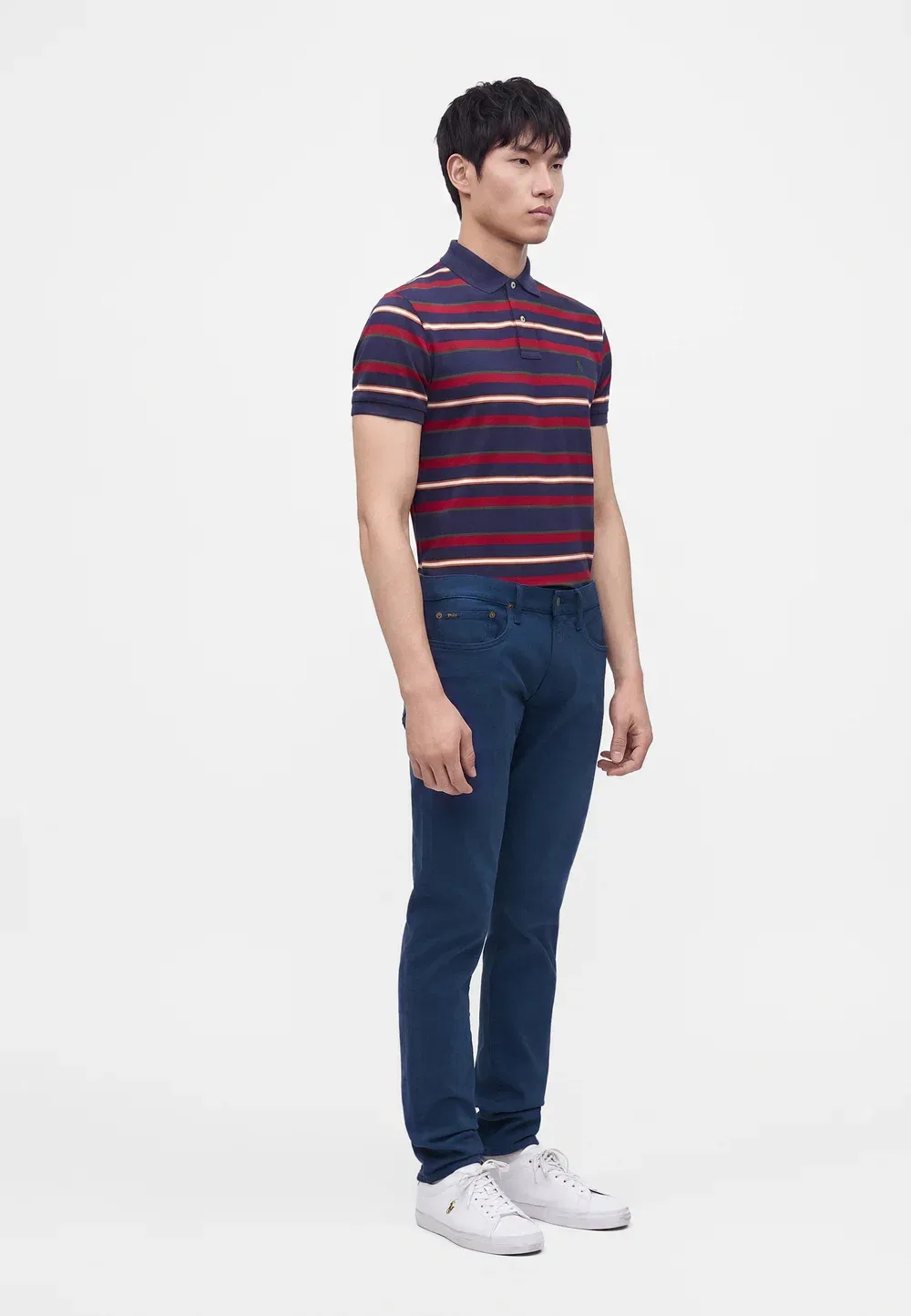 Джинсы Ssullivan полной длины, узкие, прямого кроя Polo Ralph Lauren, Light Navy — фото 4