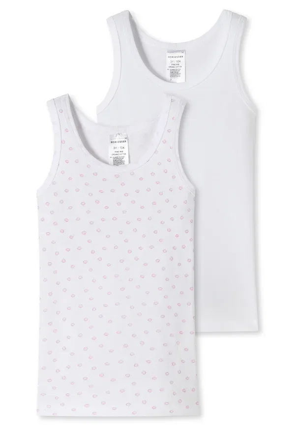 Майка хлопковая Polka dot Schiesser Weiß gemustert, белый