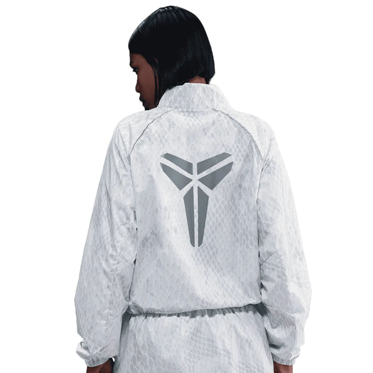 Женская куртка Light Weight Woven Nike, цвет Reflective Silver/White — фото 2