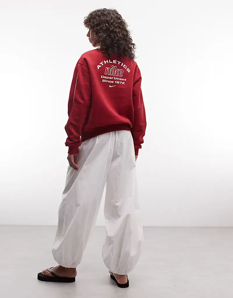 Спортивная толстовка Nike Studio Fleece средней плотности Athletic Dept, красный — фото 4