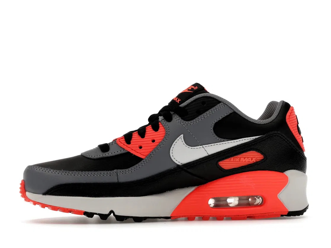 Детские кроссовки Lifestyle Nike Air Max 90, Black/Cool Grey/Bright Crimson/Photon Dust — фото 3