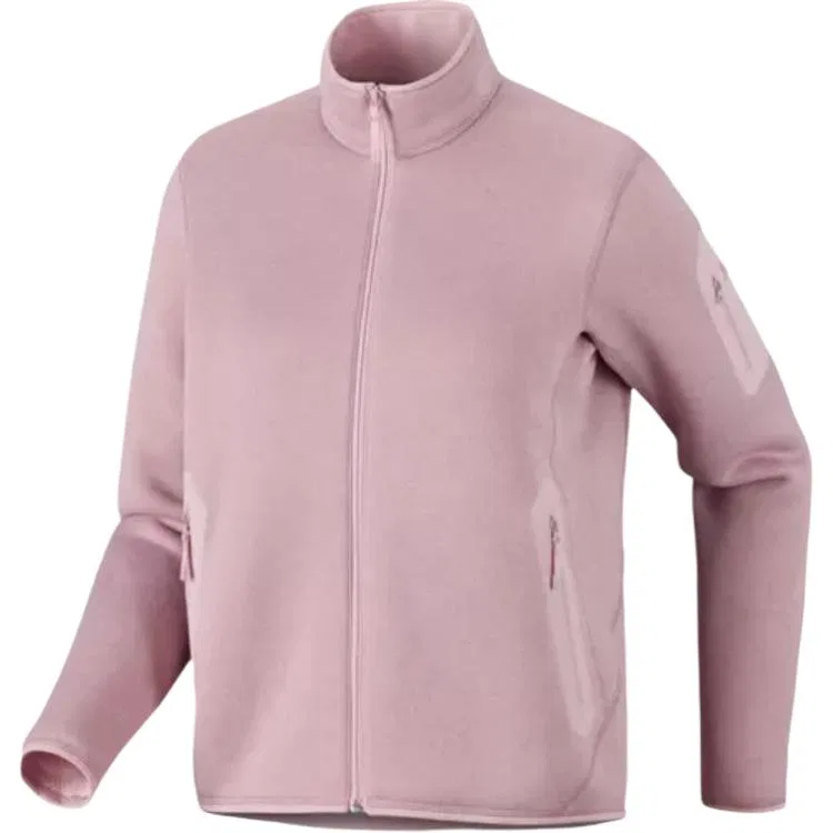 Женская флисовая толстовка с длинным рукавом Arcteryx, Evening Mist Pink/Alpine Rose Heathe