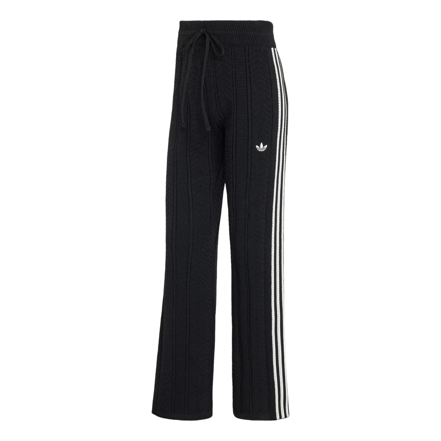 Женские брюки Wide-Leg Track Pant Asia SIzing 'Black Cloud White' adidas, Black/Cloud White