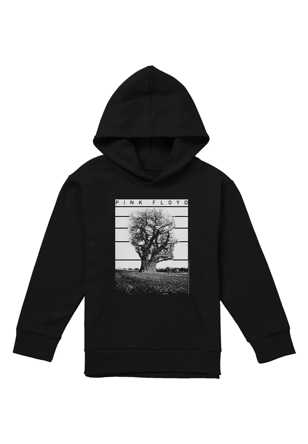 Детский худи с принтом Tree of Half Life Youth, Pink Floyd, Black
