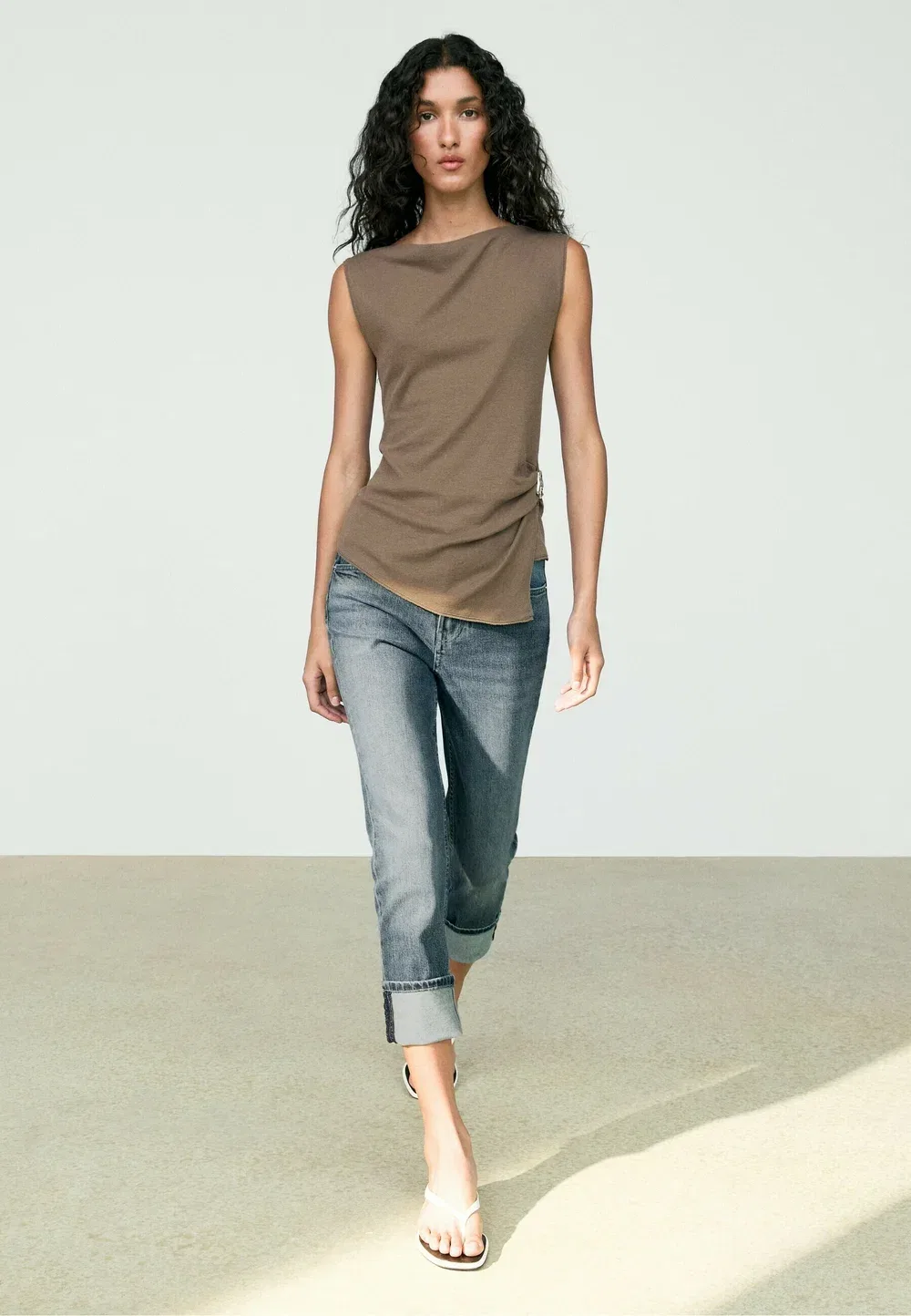 Топ Massimo Dutti, Mottled Brown — фото 2