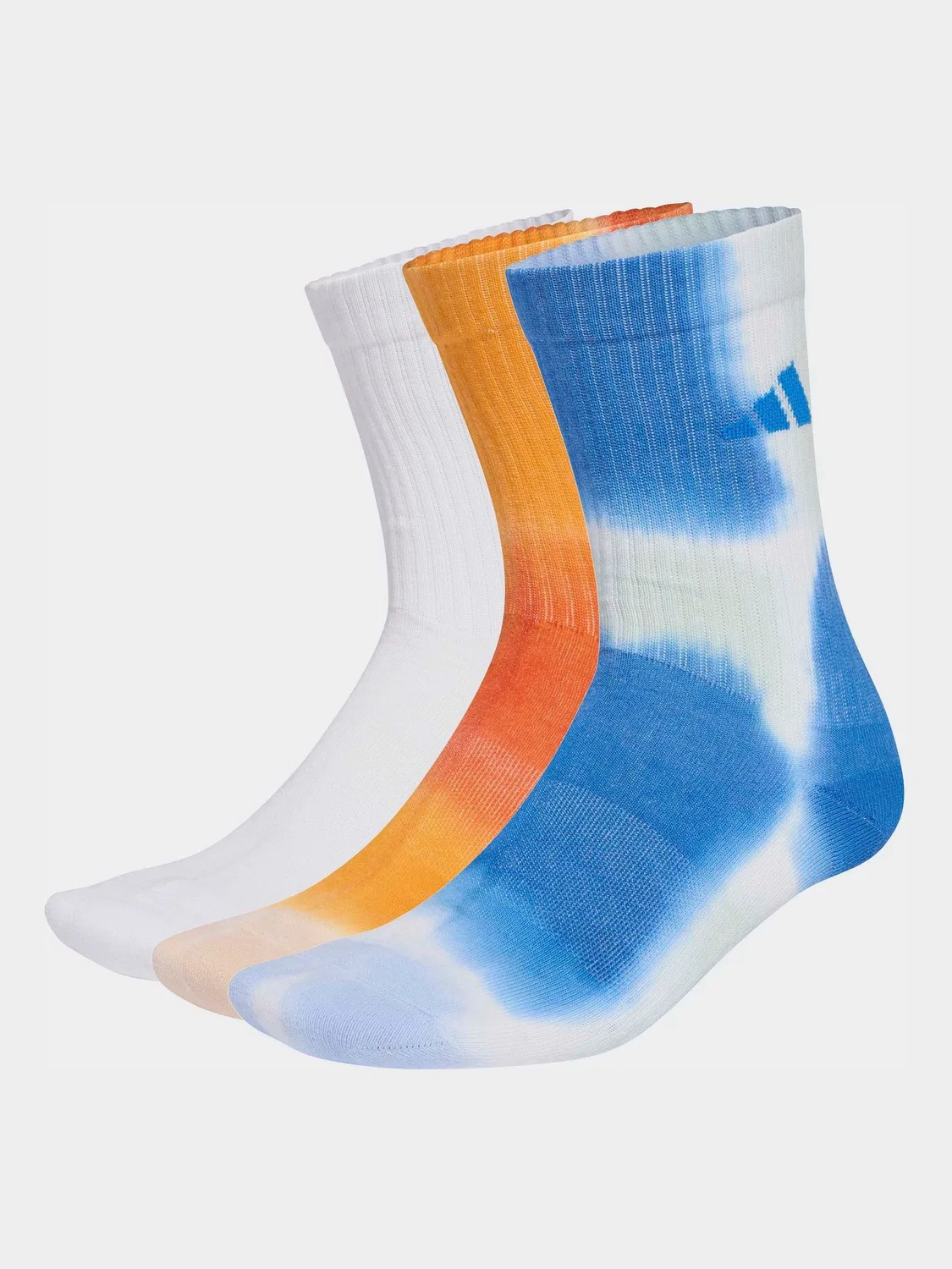 Носки, повседневные, Tie Dye adidas, белый