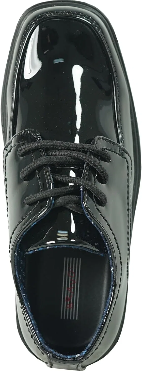 Детские туфли-оксфорды для мальчиков с квадратным мысом William bravo!, Black Patent — фото 3