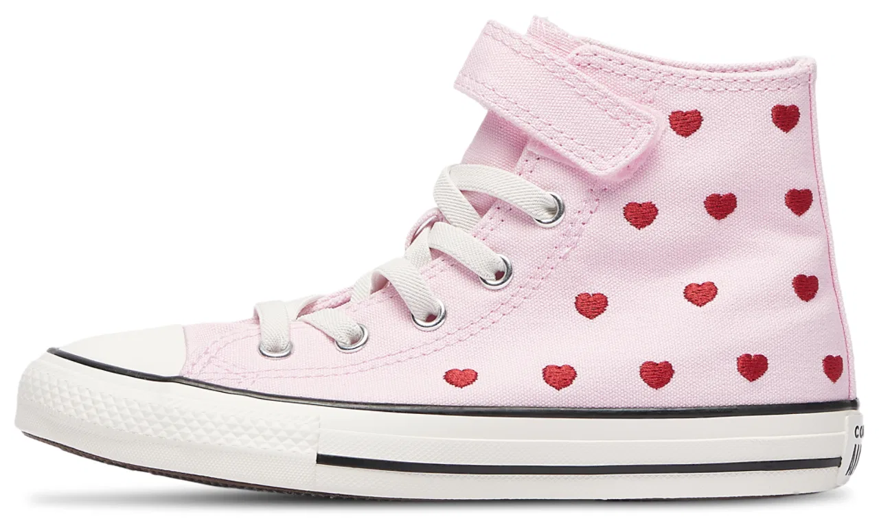 Детские кеды Chuck Taylor All Star 1V Hi Hearts Converse, цвет Milk/New Found Bloom/Vintage White — фото 2