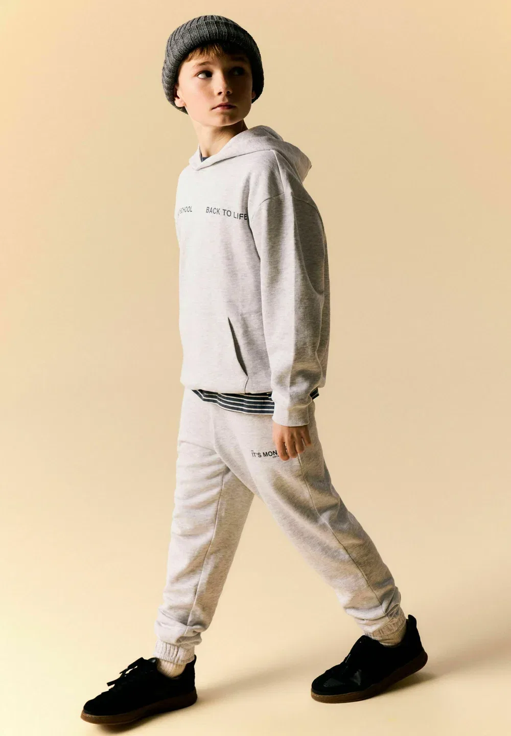 Толстовка с капюшоном Name It, Light Grey Melange